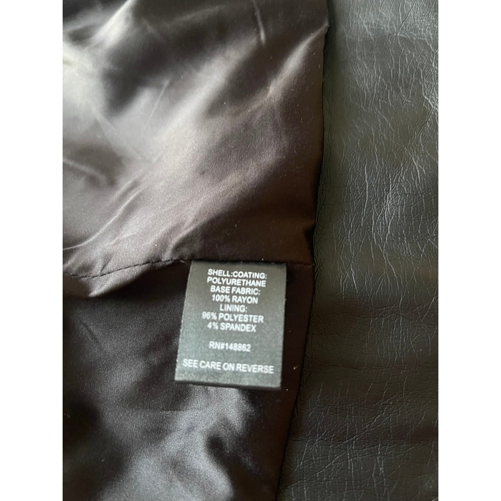 Torrid Womens 2XL Black Faux Leather Moto Biker Jacket Size 2 11991226 - Picture 5 of 10